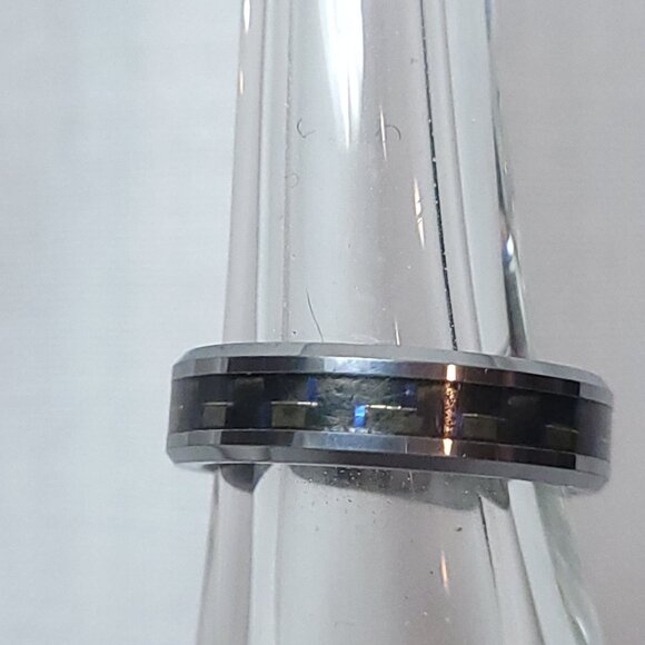 Tungsten Carbide Inlay Ring - Picture 2 of 5